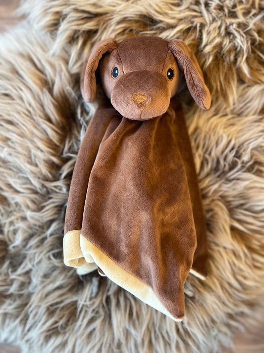 BROWN CUDDLE LAB COMFORTER